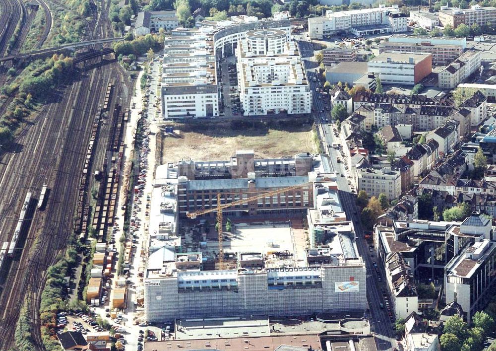 Luftaufnahme Frankfurt am Main - 21.10.1997 Bau des Büro- und Verwaltungsbau Galluspark am Frankfurter Hauptbahnhof