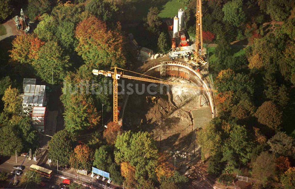 Luftaufnahme Berlin - Bau des Bundespräsidialamtes im Tiergarten Verwendung nur bei Angabe der Urheberschaft: LUFTBILD & PRESSEFOTO / Robert Grahn und Belegzusendung an die Agentur statthaft !!