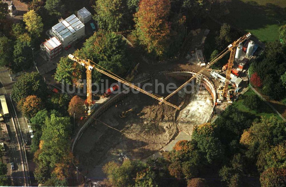 Luftaufnahme Berlin - Bau des Bundespräsidialamtes im Tiergarten Verwendung nur bei Angabe der Urheberschaft: LUFTBILD & PRESSEFOTO / Robert Grahn und Belegzusendung an die Agentur statthaft !!