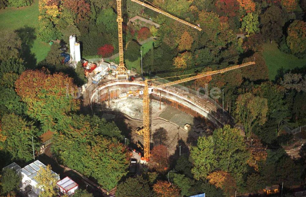 Berlin aus der Vogelperspektive: Bau des Bundespräsidialamtes im Tiergarten Verwendung nur bei Angabe der Urheberschaft: LUFTBILD & PRESSEFOTO / Robert Grahn und Belegzusendung an die Agentur statthaft !!