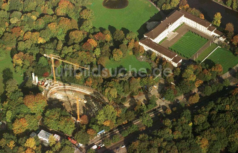 Berlin von oben - Bau des Bundespräsidialamtes im Tiergarten Verwendung nur bei Angabe der Urheberschaft: LUFTBILD & PRESSEFOTO / Robert Grahn und Belegzusendung an die Agentur statthaft !!