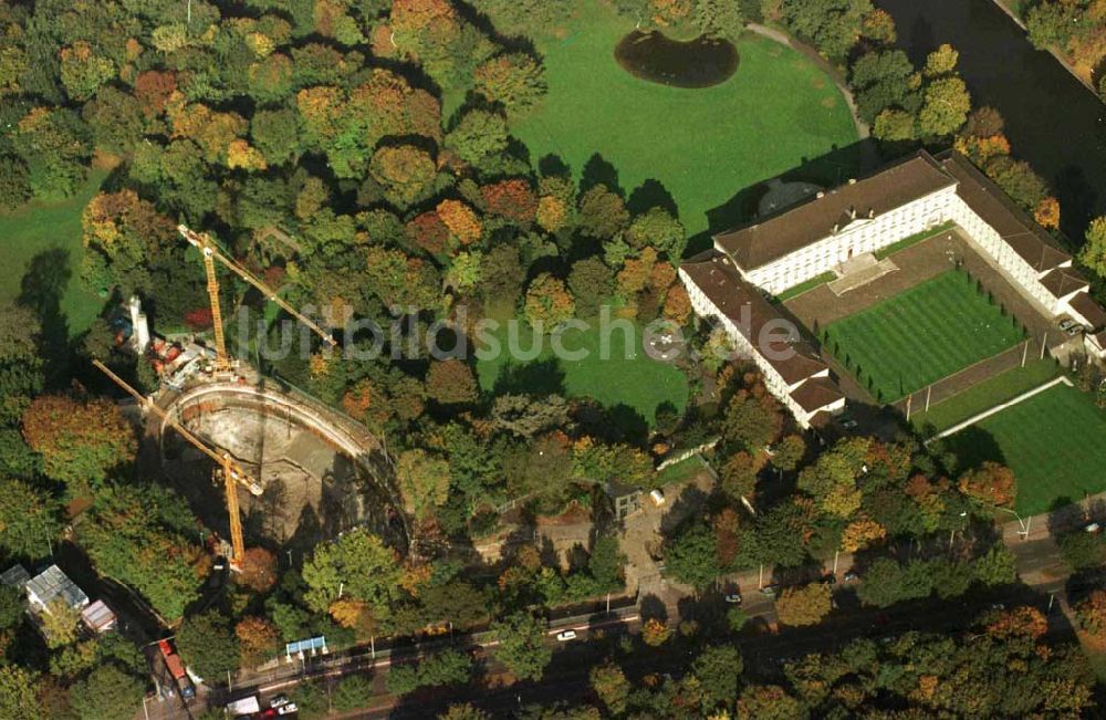 Luftbild Berlin - Bau des Bundespräsidialamtes im Tiergarten Verwendung nur bei Angabe der Urheberschaft: LUFTBILD & PRESSEFOTO / Robert Grahn und Belegzusendung an die Agentur statthaft !!