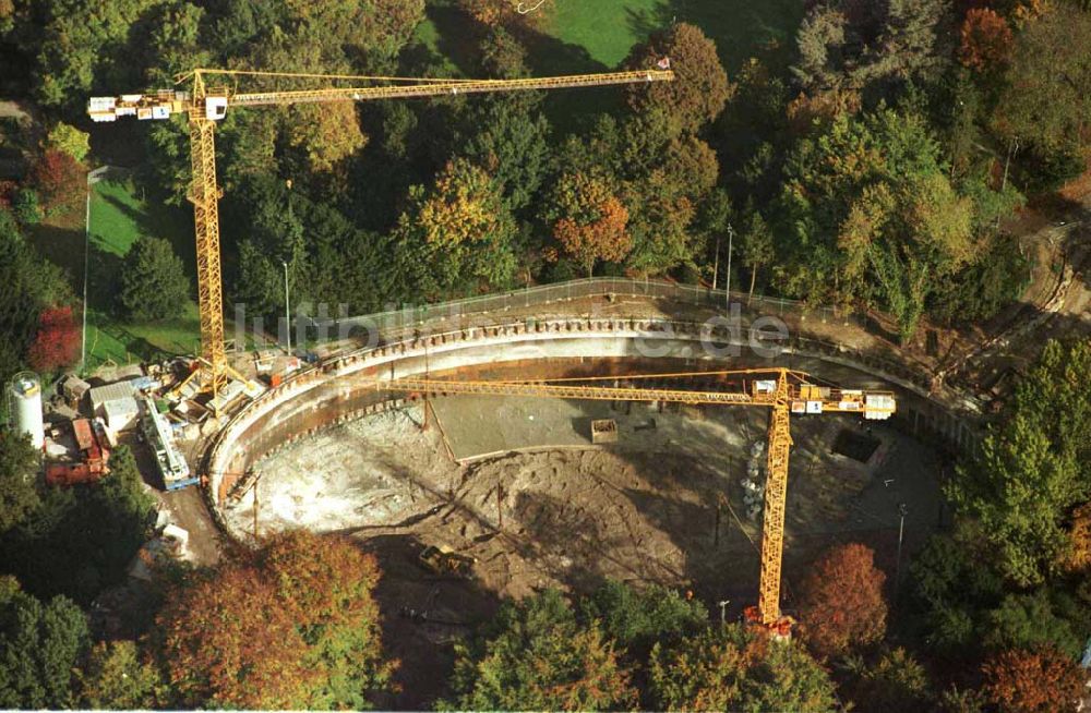 Luftbild Berlin - Bau des Bundespräsidialamtes im Tiergarten Verwendung nur bei Angabe der Urheberschaft: LUFTBILD & PRESSEFOTO / Robert Grahn und Belegzusendung an die Agentur statthaft !!