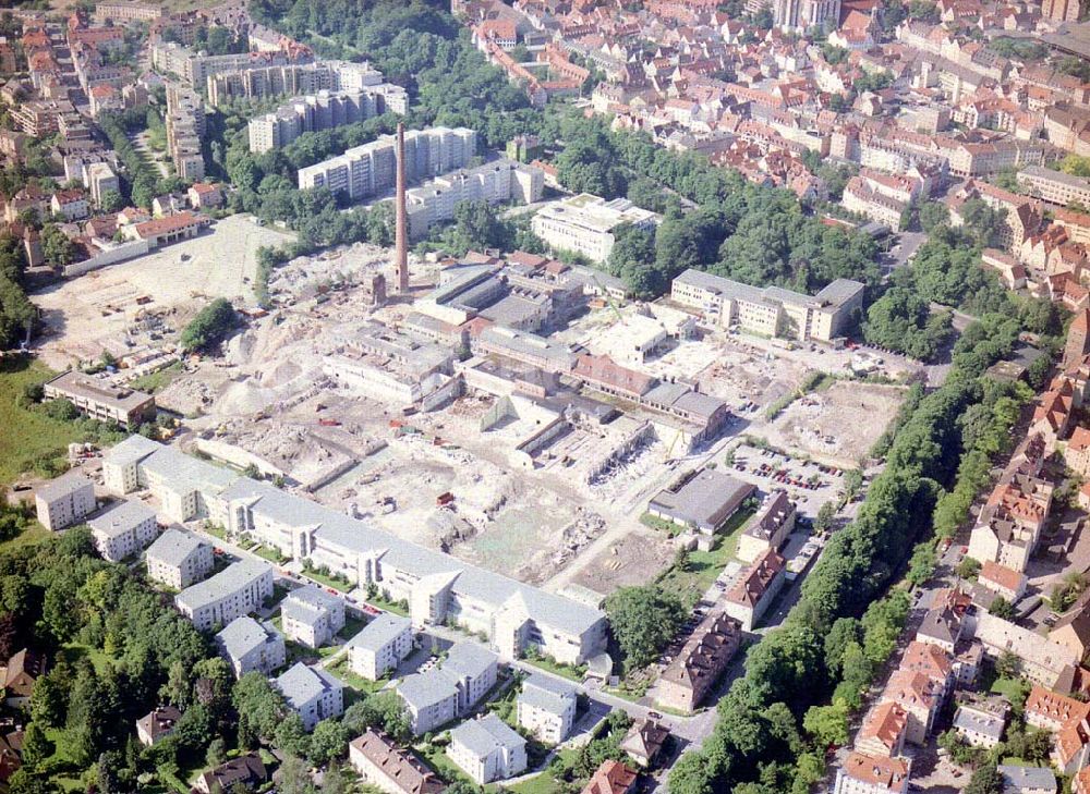 Augsburg / Bayern von oben - Bau eines Einkaufscenters der ECE in Augsburg / Bayern.