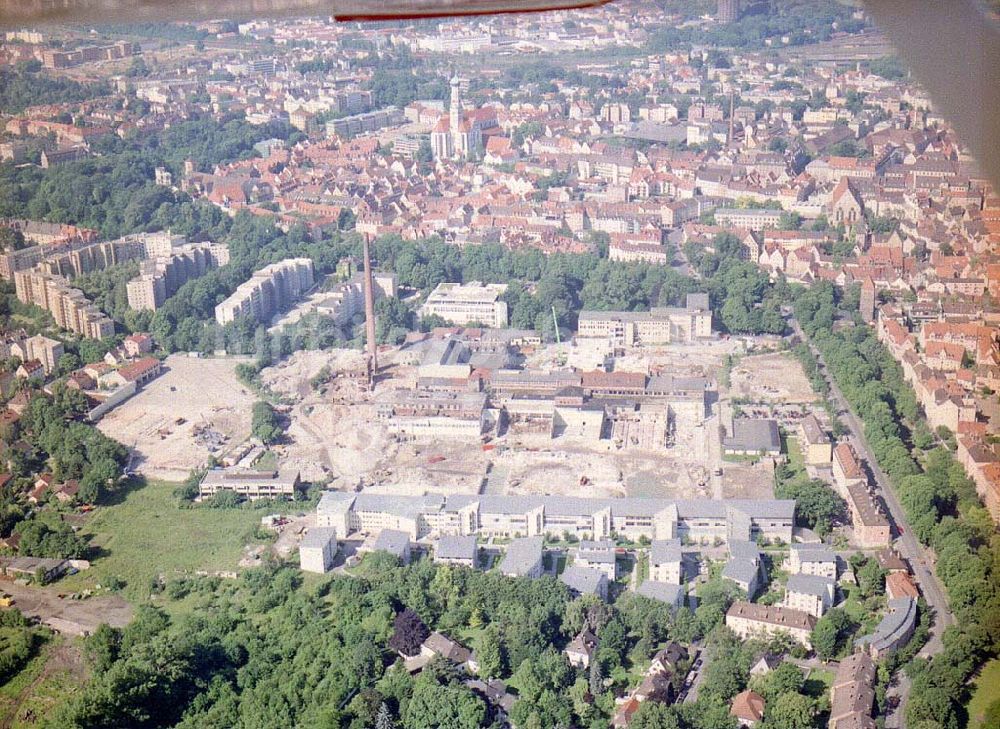 Augsburg / Bayern von oben - Bau eines Einkaufscenters der ECE in Augsburg / Bayern.