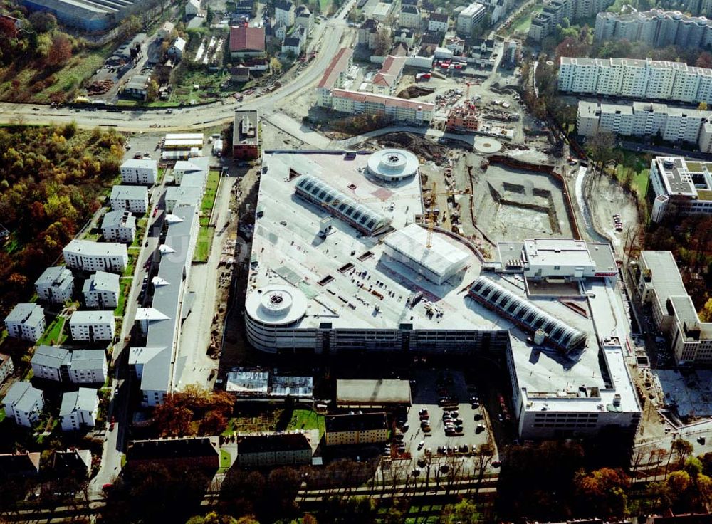 Luftbild Augsburg - Bau eines Einkaufscenters der ECE in Augsburg / Bayern.