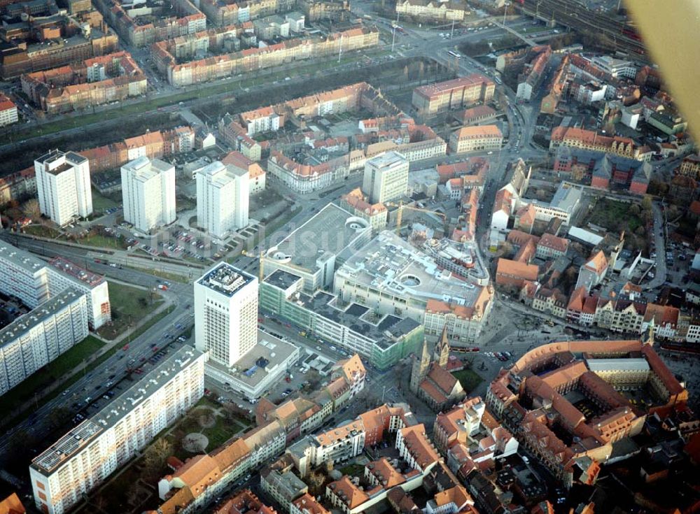 Erfurt von oben - Bau der Einkaufsgalerie Anger 1 in Erfurt - ein Projekt der ECE Projektmanagement GmbH Hamburg.