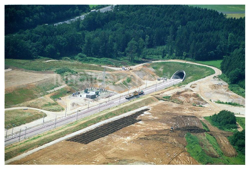 Stammham aus der Vogelperspektive: Bau der ICE-Strecke zwischen Nürnberg und Ingoldstadt in Bayern