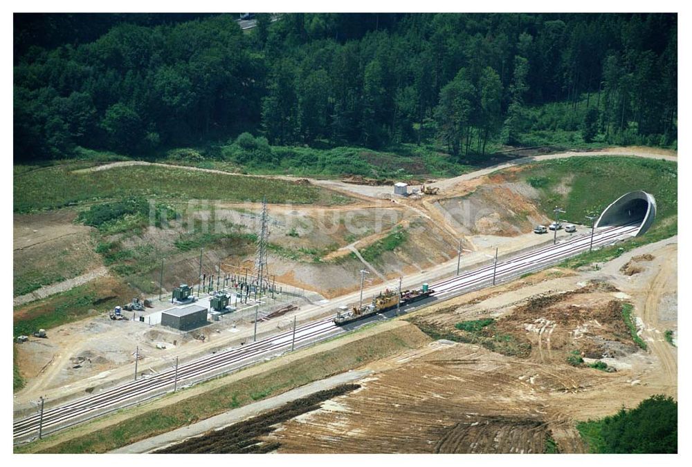 Luftbild Stammham - Bau der ICE-Strecke zwischen Nürnberg und Ingoldstadt in Bayern