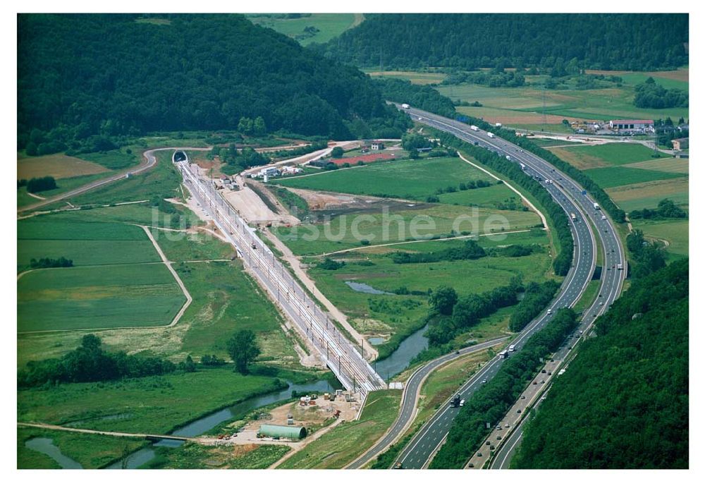 Stammham aus der Vogelperspektive: Bau der ICE-Strecke zwischen Nürnberg und Ingoldstadt in Bayern