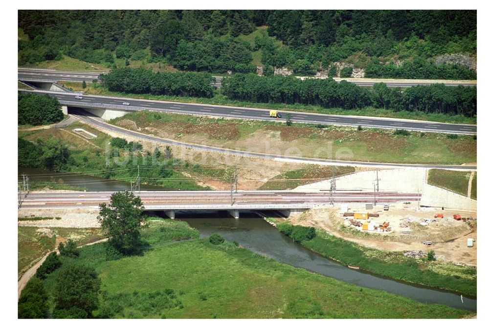 Stammham von oben - Bau der ICE-Strecke zwischen Nürnberg und Ingoldstadt in Bayern