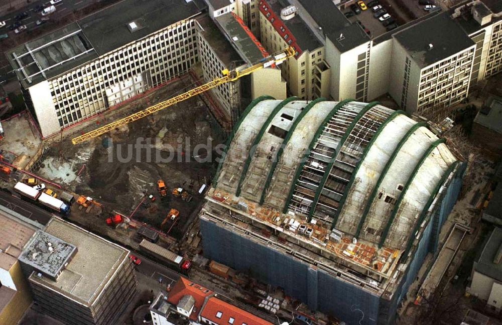 Luftbild Berlin - Bau des Ludwig-Erhard-Hauses / Berliner Börse am Bahnhof Zoo