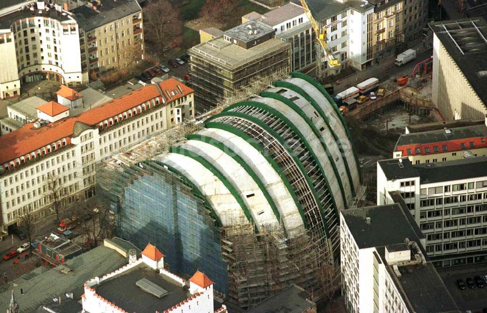 Berlin von oben - Bau des Ludwig-Erhard-Hauses / Berliner Börse am Bahnhof Zoo