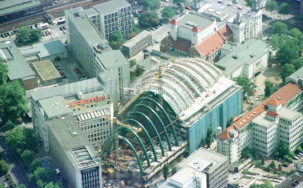 Luftaufnahme Berlin - Charlottenburg - Bau des Ludwig-Erhard-Hauses im zweiten Abschnitt