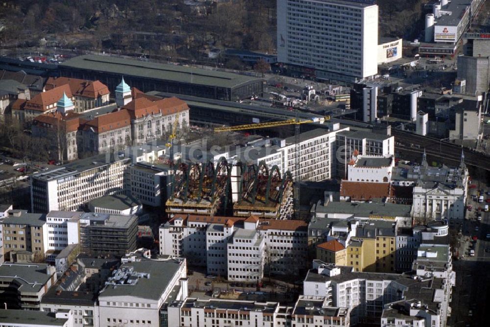 Berlin - Charlottenburg aus der Vogelperspektive: Bau des Ludwig-Erhardt-Hauses in Berlin - Charlottenburg