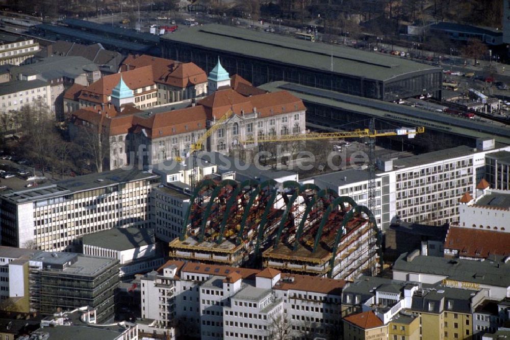 Luftaufnahme Berlin - Charlottenburg - Bau des Ludwig-Erhardt-Hauses in Berlin - Charlottenburg