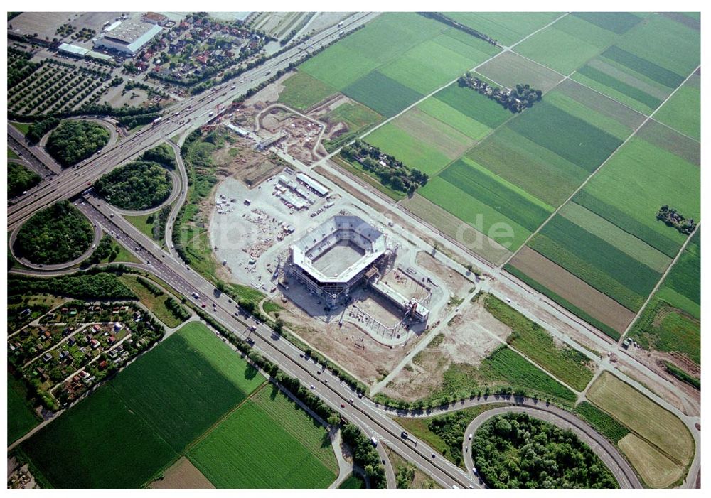 Mannheim aus der Vogelperspektive: Bau der Mannheim Arena