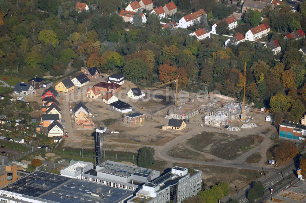 Luftaufnahme Magdeburg - Bau eines Neubaugebiet