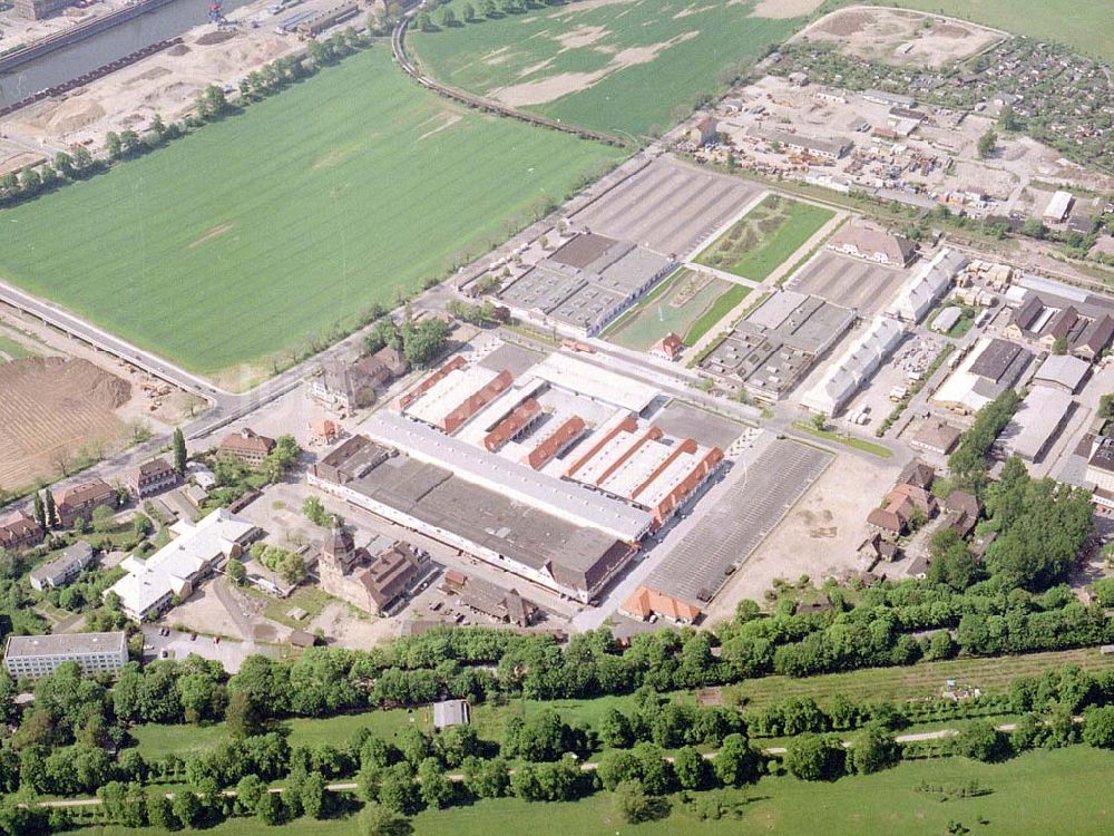 Luftbild Dresden - Bau der Neue Messe - ein Projekt der HVB-Immobilien AG auf dem Ostragehege (Gelände des Alten Schlachthofes) in Dresden