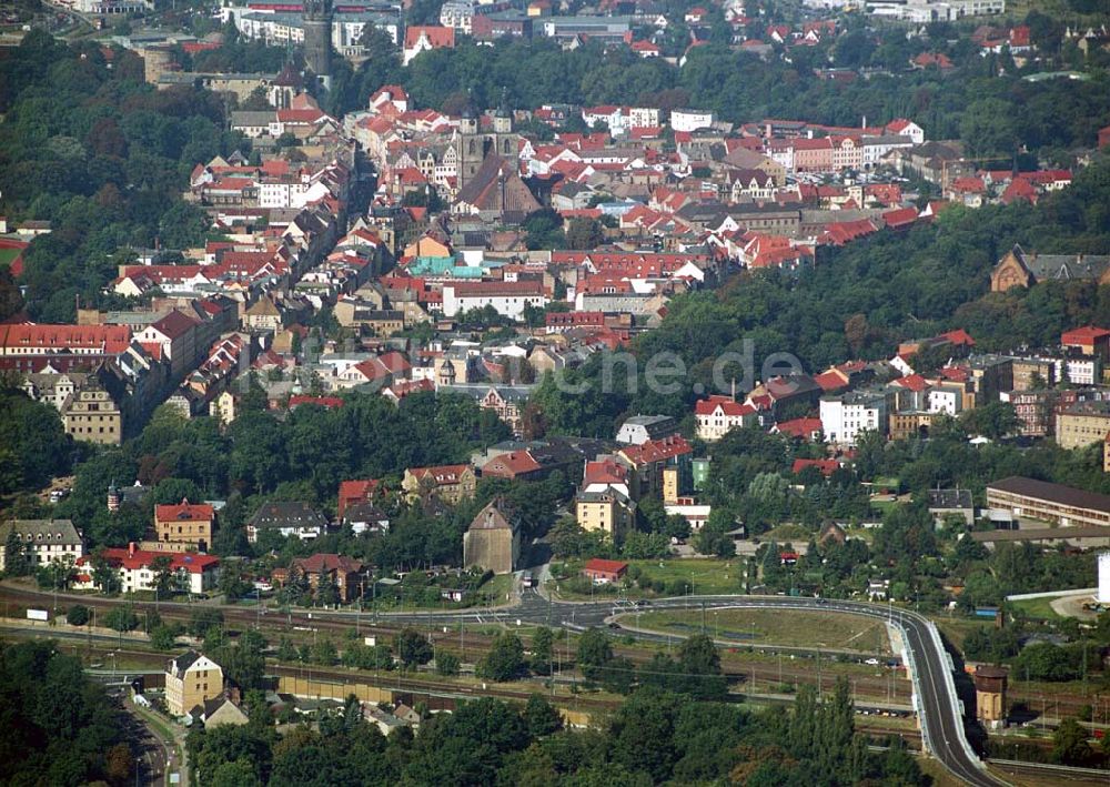 Wittenberg (Sachsen-Anhalt) aus der Vogelperspektive: Bau der Ortsumgehungsstraße - Wittenberg (Sachsen-Anhalt)