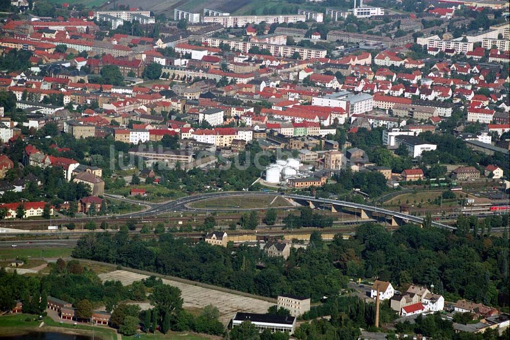 Wittenberg (Sachsen-Anhalt) von oben - Bau der Ortsumgehungsstraße - Wittenberg (Sachsen-Anhalt)