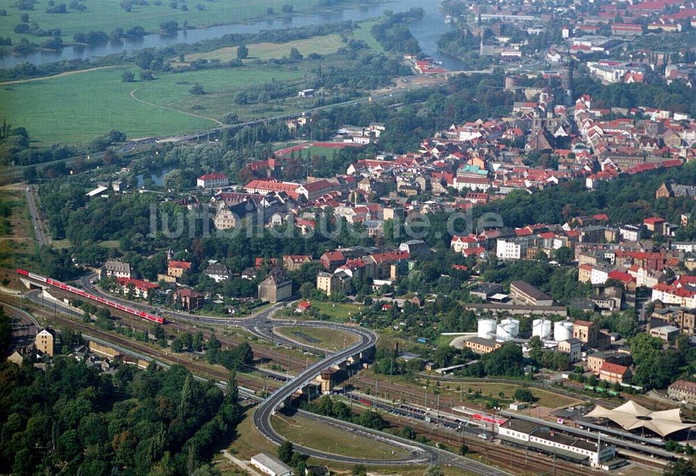 Luftbild Wittenberg (Sachsen-Anhalt) - Bau der Ortsumgehungsstraße - Wittenberg (Sachsen-Anhalt)