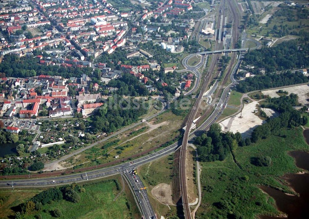 Luftbild Wittenberg (Sachsen-Anhalt) - Bau der Ortsumgehungsstraße - Wittenberg (Sachsen-Anhalt)