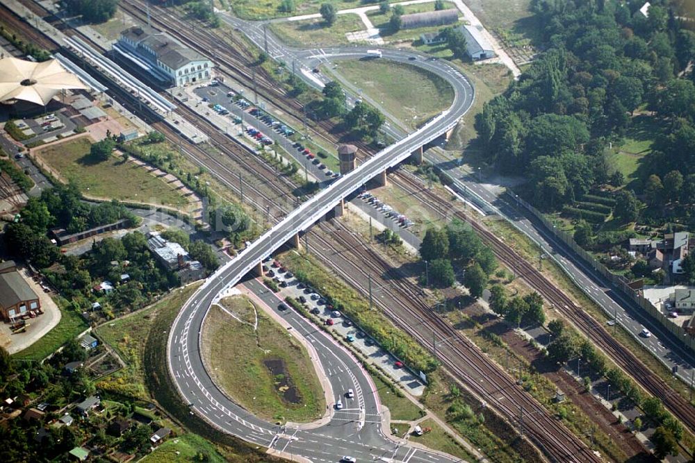 Luftaufnahme Wittenberg (Sachsen-Anhalt) - Bau der Ortsumgehungsstraße - Wittenberg (Sachsen-Anhalt)