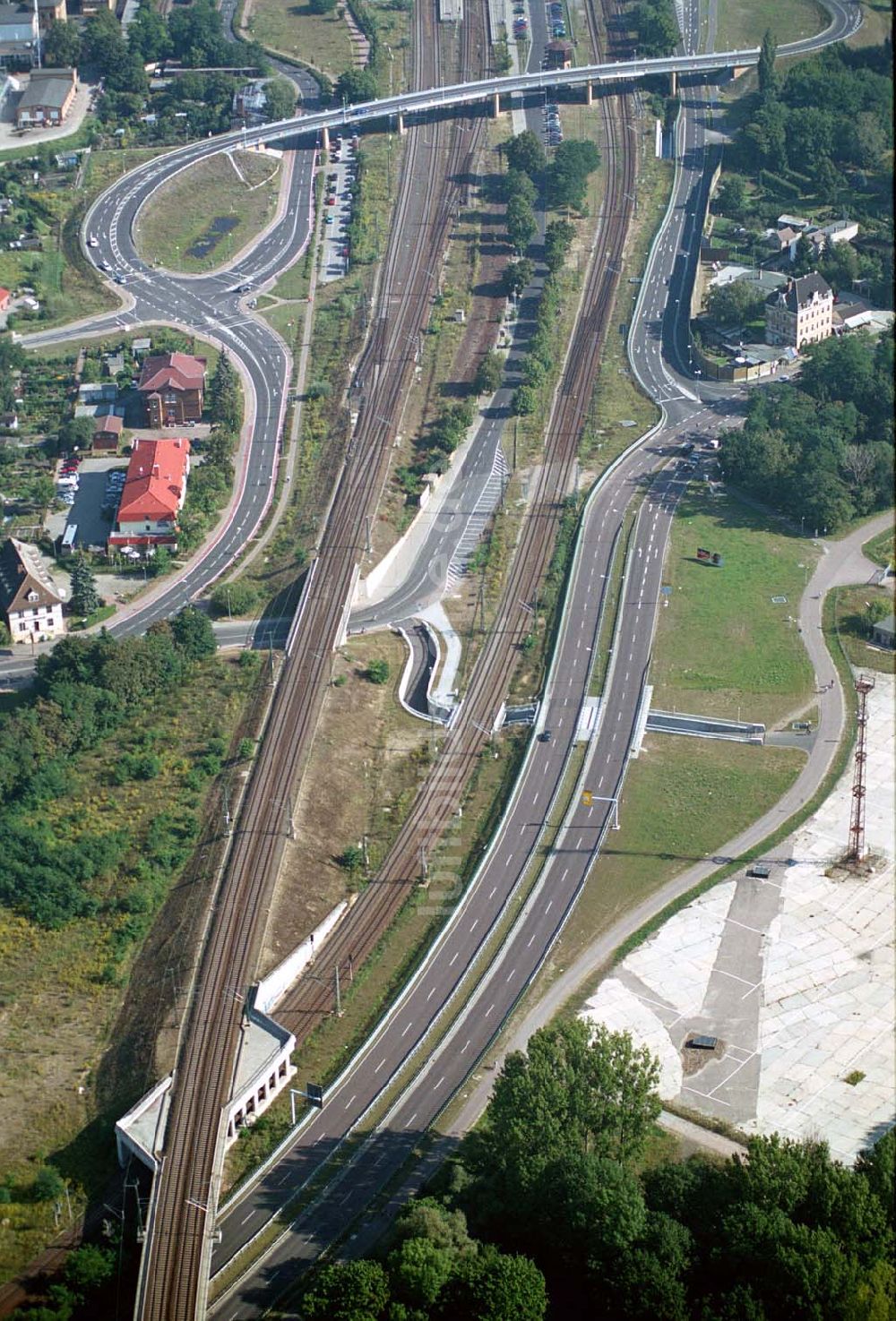 Luftbild Wittenberg (Sachsen-Anhalt) - Bau der Ortsumgehungsstraße - Wittenberg (Sachsen-Anhalt)