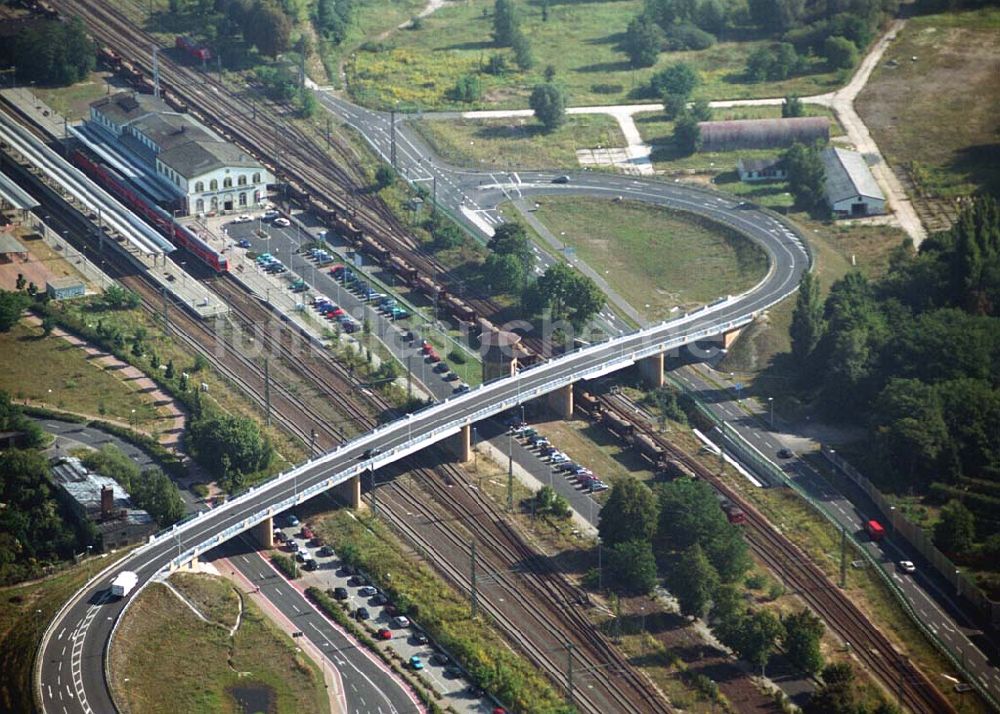 Wittenberg (Sachsen-Anhalt) von oben - Bau der Ortsumgehungsstraße - Wittenberg (Sachsen-Anhalt)