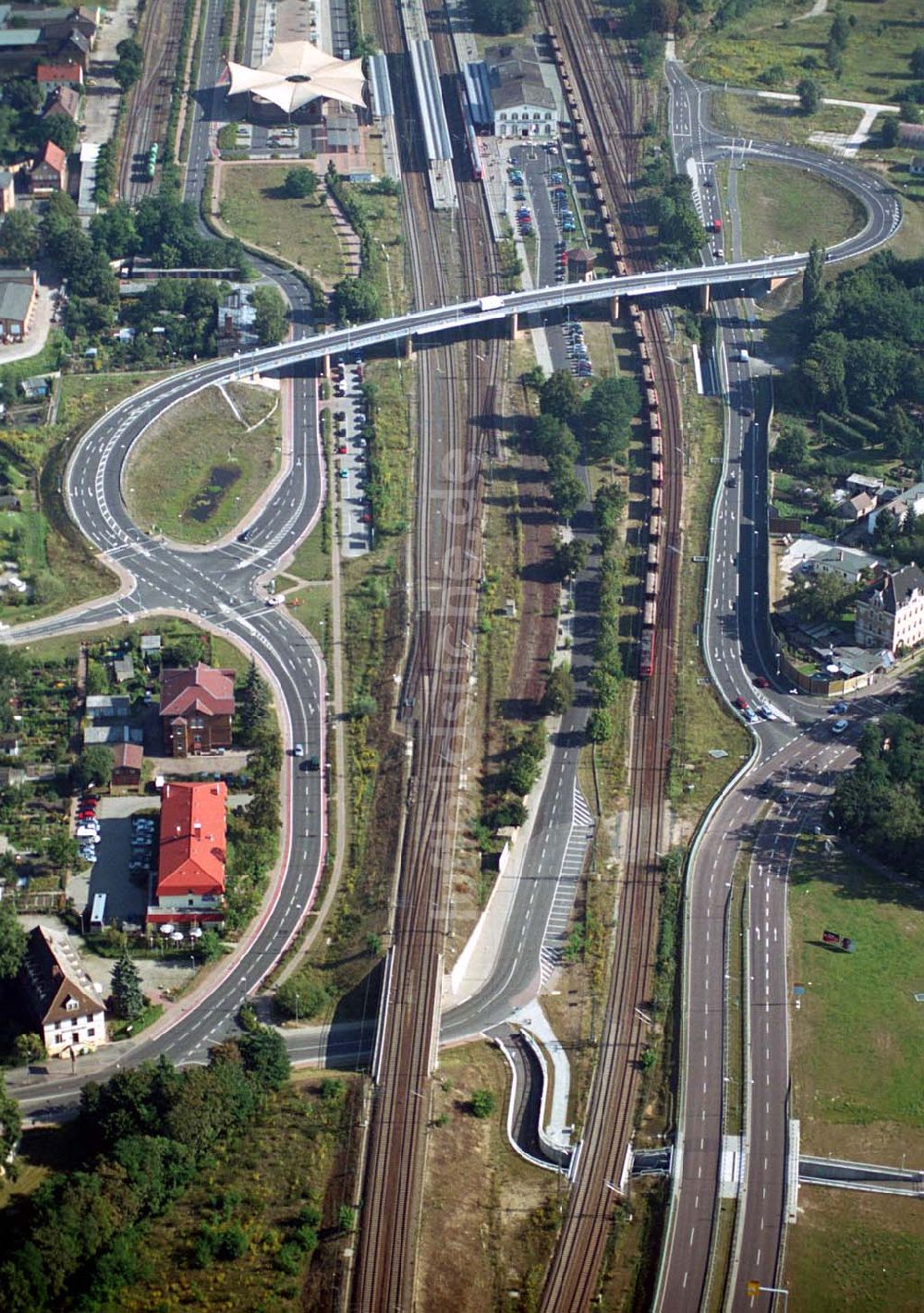 Luftbild Wittenberg (Sachsen-Anhalt) - Bau der Ortsumgehungsstraße - Wittenberg (Sachsen-Anhalt)