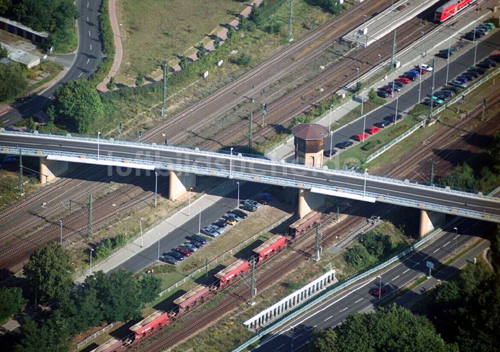 Wittenberg (Sachsen-Anhalt) von oben - Bau der Ortsumgehungsstraße - Wittenberg (Sachsen-Anhalt)