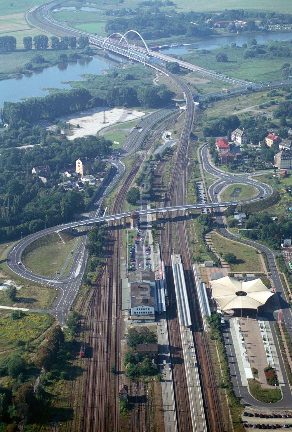 Luftbild Wittenberg (Sachsen-Anhalt) - Bau der Ortsumgehungsstraße - Wittenberg (Sachsen-Anhalt)