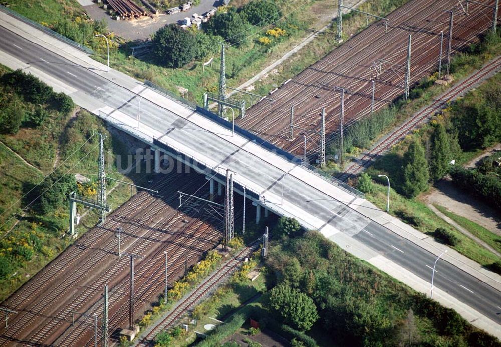 Luftaufnahme Wittenberg (Sachsen-Anhalt) - Bau der Ortsumgehungsstraße - Wittenberg (Sachsen-Anhalt)