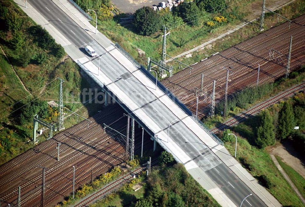 Wittenberg (Sachsen-Anhalt) von oben - Bau der Ortsumgehungsstraße - Wittenberg (Sachsen-Anhalt)