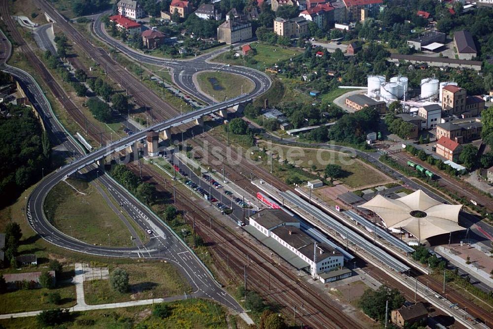 Luftaufnahme Wittenberg (Sachsen-Anhalt) - Bau der Ortsumgehungsstraße - Wittenberg (Sachsen-Anhalt)