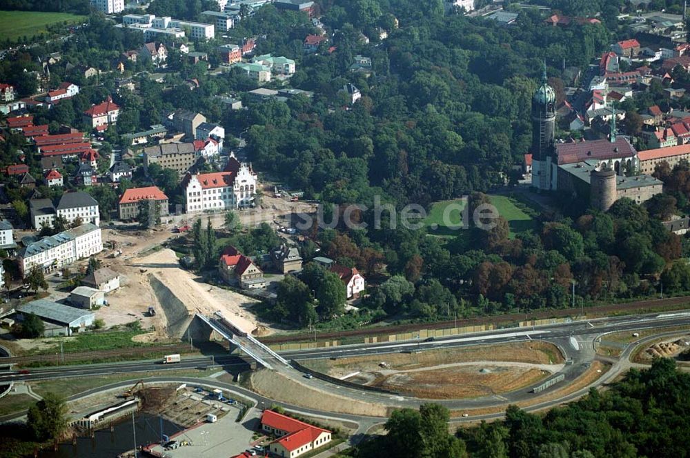 Wittenberg (Sachsen-Anhalt) von oben - Bau der Ortsumgehungsstraße - Wittenberg (Sachsen-Anhalt)