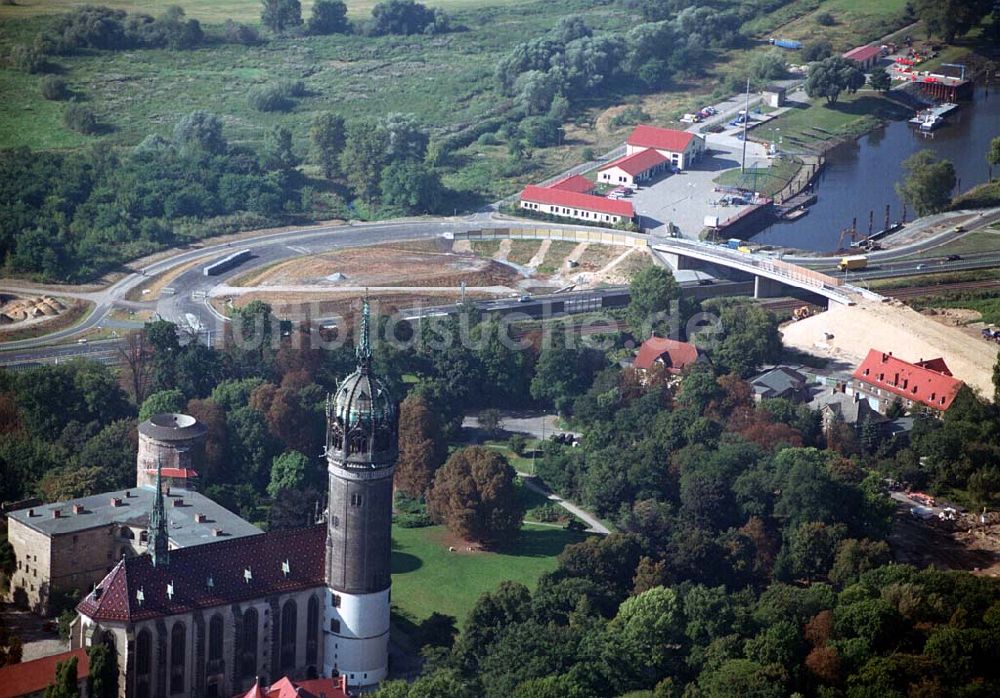 Luftbild Wittenberg (Sachsen-Anhalt) - Bau der Ortsumgehungsstraße - Wittenberg (Sachsen-Anhalt)