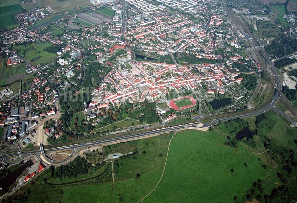 Luftbild Wittenberg (Sachsen-Anhalt) - Bau der Ortsumgehungsstraße - Wittenberg (Sachsen-Anhalt)