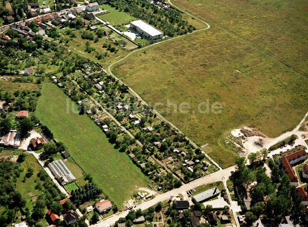 Großbeeren / BRB von oben - Bau- und Planungsgelände der MÜBAU an der Genshagener Straße in Großbeeren / Brandenburg.