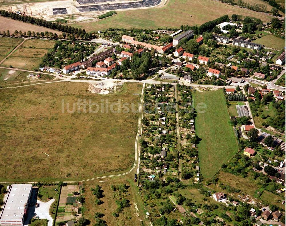 Luftaufnahme Großbeeren / BRB - Bau- und Planungsgelände der MÜBAU an der Genshagener Straße in Großbeeren / Brandenburg.