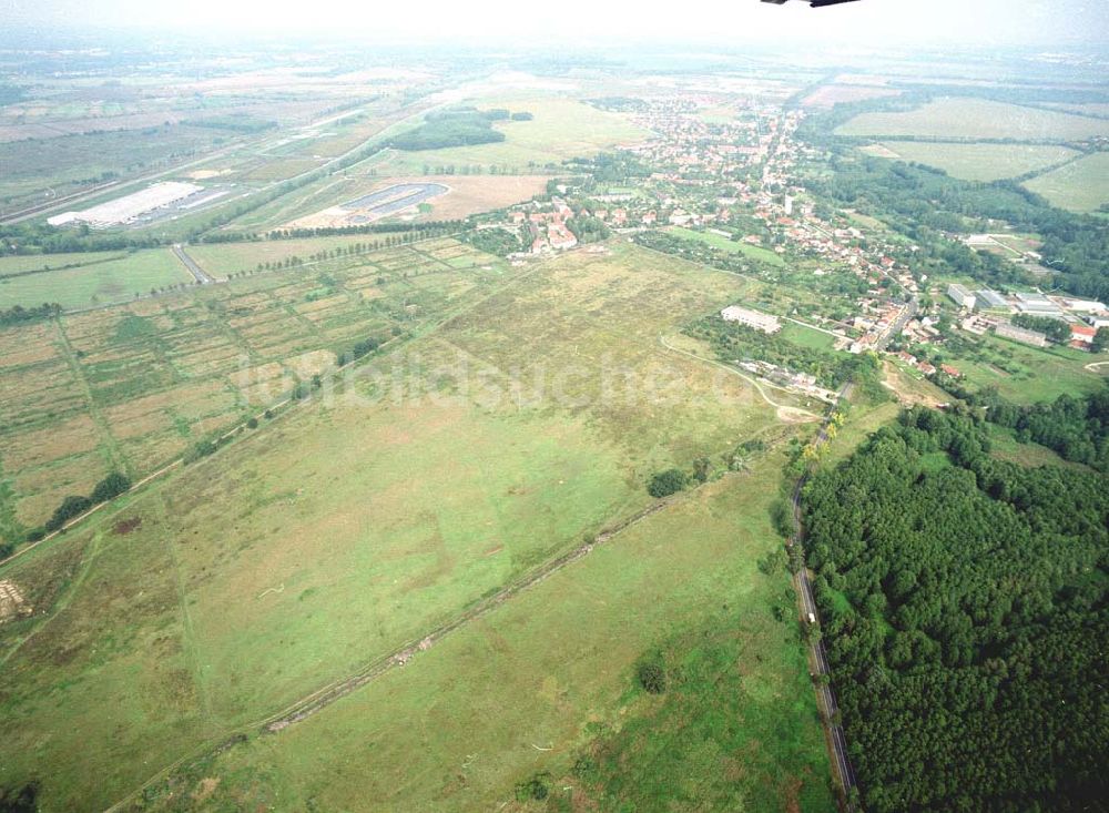 Luftaufnahme Großbeeren / BRB - Bau- und Planungsgelände der MÜBAU an der Genshagener Straße in Großbeeren / Brandenburg.