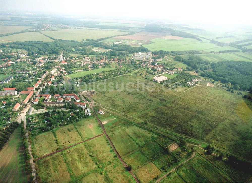 Luftbild Großbeeren / BRB - Bau- und Planungsgelände der MÜBAU an der Genshagener Straße in Großbeeren / Brandenburg.