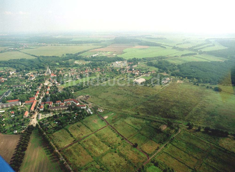 Luftaufnahme Großbeeren / BRB - Bau- und Planungsgelände der MÜBAU an der Genshagener Straße in Großbeeren / Brandenburg.