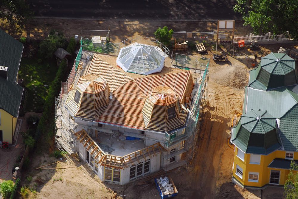 Luftaufnahme Bad Saarow - Bau einer Strandvilla in Bad Saarow