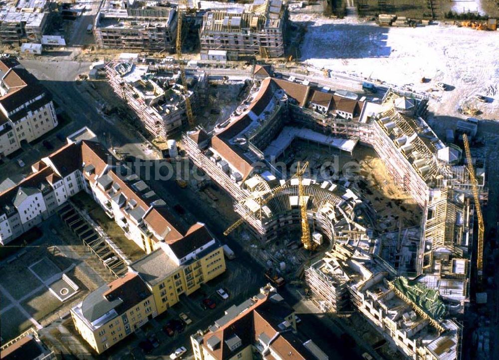 Luftaufnahme Potsdam - Drewitz / Kirchsteigfeld - Bau des Wohngebiets Kirchsteigfeld.