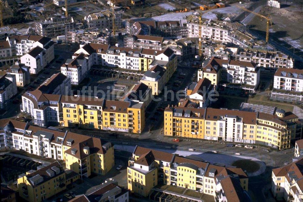 Luftaufnahme Potsdam - Drewitz / Kirchsteigfeld - Bau des Wohngebiets Kirchsteigfeld.