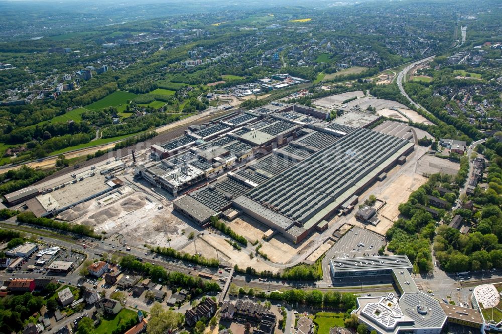 Luftaufnahme Bochum - Bauarbeiten und Abrissarbeiten am Firmengelände des Adam Opel AG Werks Bochum II im Osten von Bochum im Bundesland Nordrhein-Westfalen