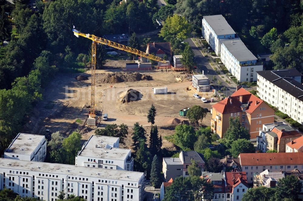 Berlin von oben - Bauarbeiten an der Hämmerlingstraße in Köpenick in Berlin