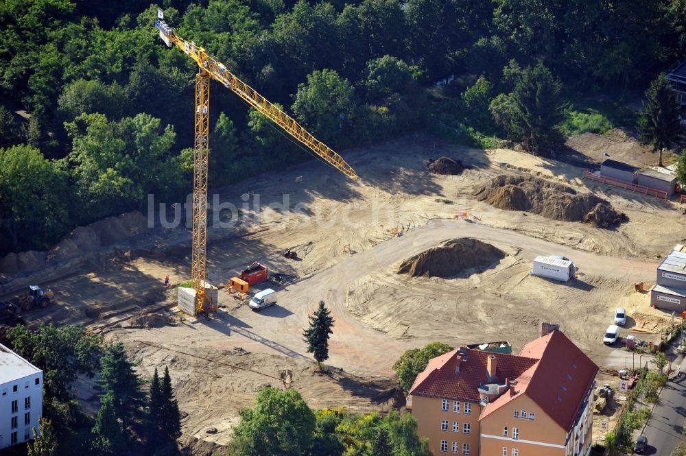 Luftbild Berlin - Bauarbeiten an der Hämmerlingstraße in Köpenick in Berlin